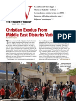 Christian Exodus From Middle East Disturbs Vatican: The Trumpet Weekly The Trumpet Weekly