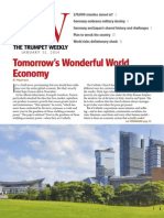 Tomorrow'S Wonderful World Economy: The Trumpet Weekly The Trumpet Weekly