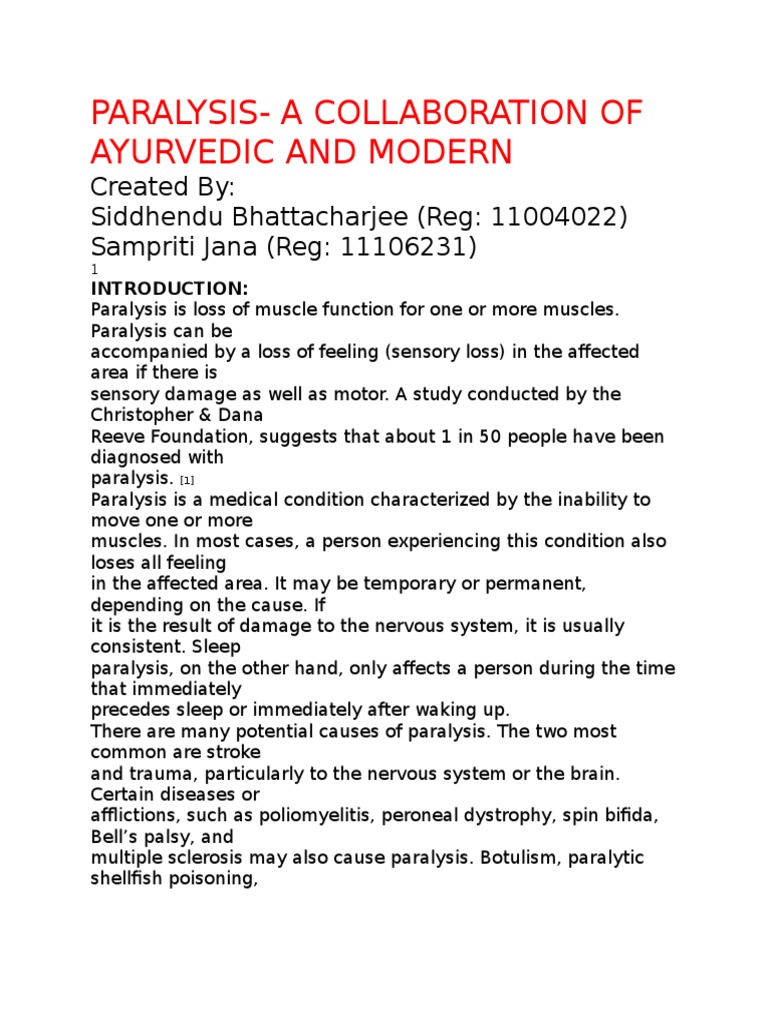 Understanding Paralysis: Causes & Treatments | PDF | Wellness | Medical
