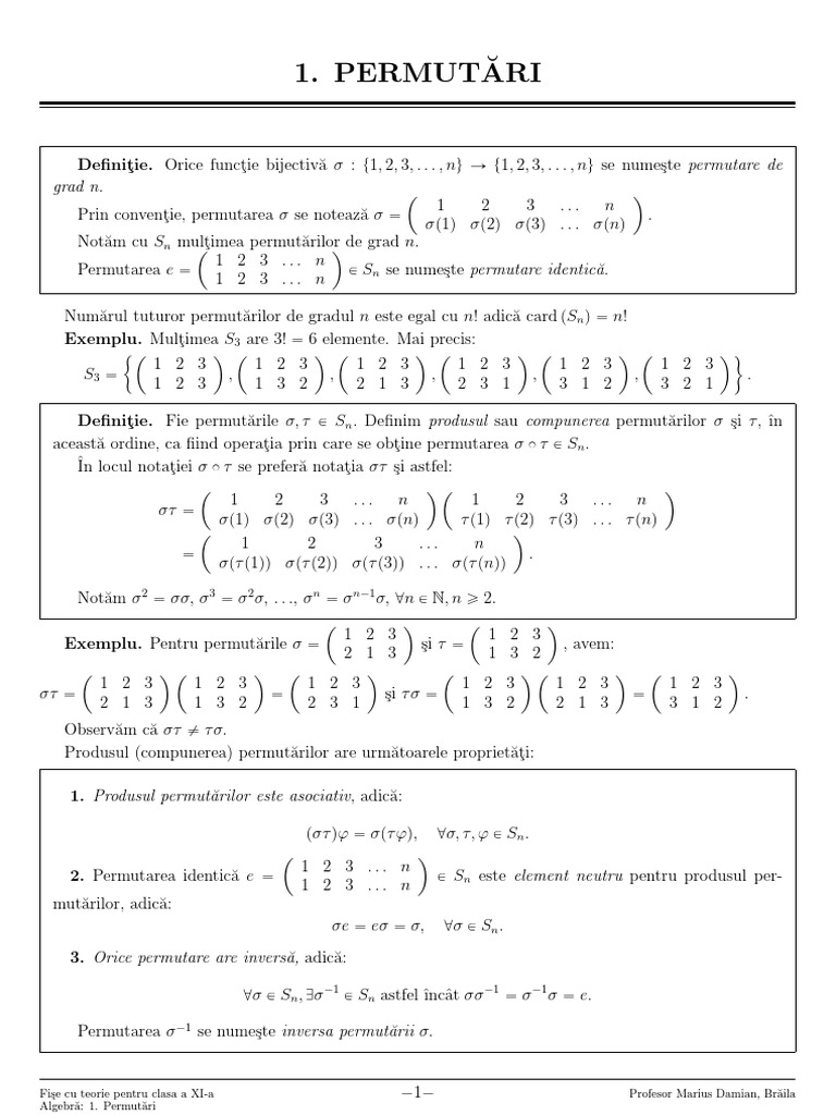 Permutari | PDF