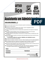 Assistente Em Administra o Covest Ufpe Ufrpe 2011