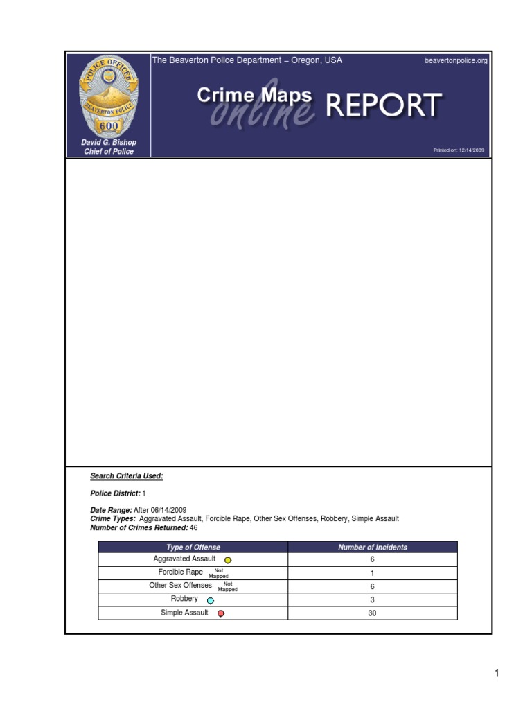 The Beaverton Police Department Oregon, USA | PDF