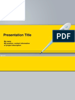 Presentation Title: My Name My Position, Contact Information or Project Description