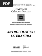 Antropologia e Literatura_revista de Ciências Sociais
