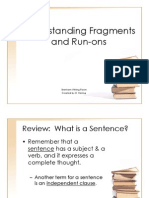 Understanding Fragments and Runons WR