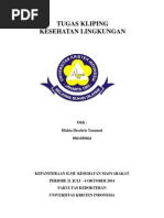 Download Tugas IKM - Kliping Kesehatan Lingkungan by Hizkia Deschris SN240958779 doc pdf