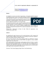 Análise Da Simplificação Da Cadeia de Suprimentos Utilizando o Mapeamento de Fluxo de Valor