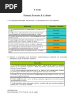 Sessão 8 - distinguir descrição de avaliação