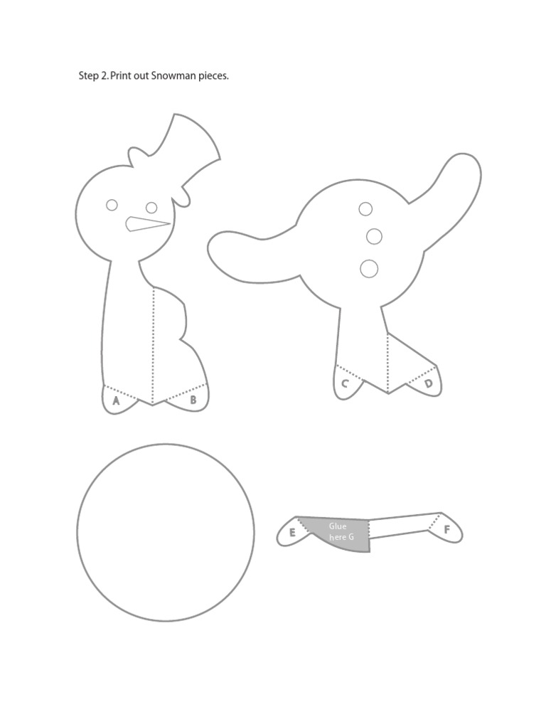 Snowman Craft Instructions | PDF