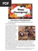 Download Short History of Thanksgiving Day by zabolotnyi61 SN24097126 doc pdf