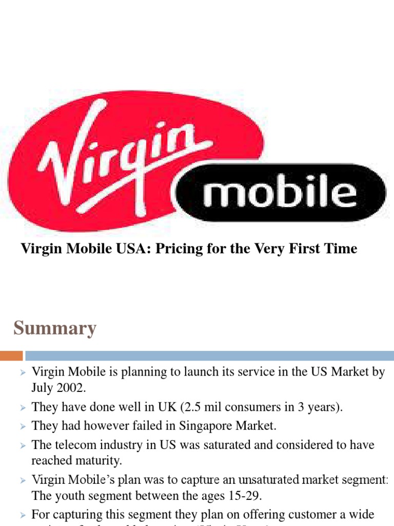 Virgin Mobile USA: Pricing For The Very First Time | Download Free PDF ...