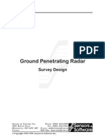 Ground Penetrating Radar - Survey Design 1999