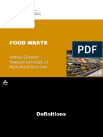 [GCUA SLU 2014] Food Wastage and Life Cycle Analysis