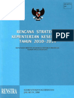 Indonesian Minstry of Health Strategic Plan 2010-2014