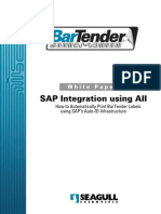Integration Between SAP AII To Barcide Printer