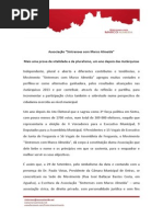 Comunicado sobre a constituição da Associação "Sintrenses com Marco Almeida"