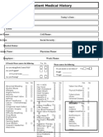 Patient Medical History