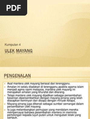 Ulek Mayang Pdf