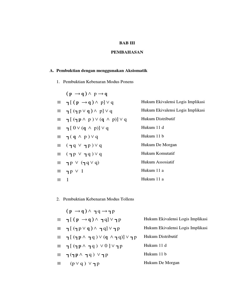 Pembuktian Kebenaran Dari Validitas Pembuktian