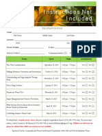 Instructions Not Included Registration Form 2014 - 2015