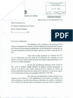 Nota a Julián Dominguez por "OD N° 829" - Reforma Codigo