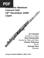 Ibert Flute Concerto Program Notes Example