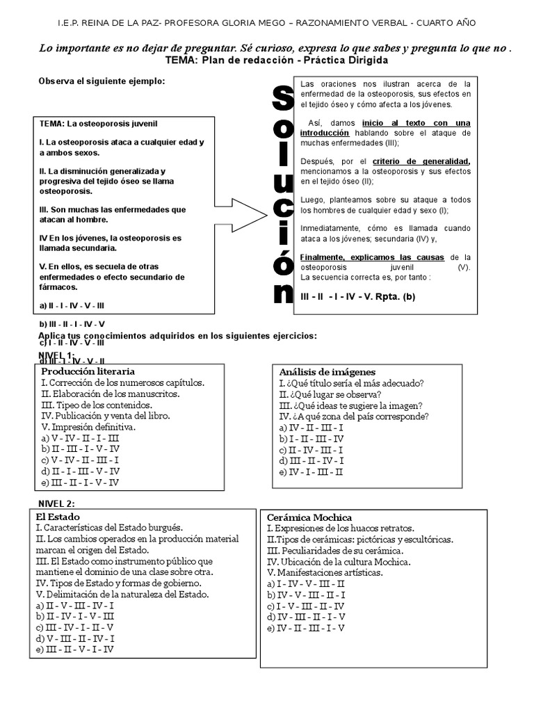 Cuarto Plan de Redaccion | PDF | Osteoporosis | Salud y bienestar