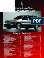 2006 Pontiac Montana Quick Start Guide