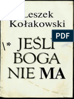 Jeå›Li Boga Nie Ma - Leszek Koå__akowski