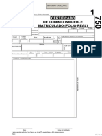 Certificado de Dominio Inmueble Matriculado (Folio Real)