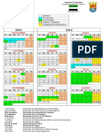 Calendario Escolar Colores 1314