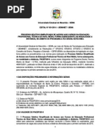 Castro Digital Edital Pacep 2014 Cursos Tecnicos UemaNet