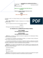 Ley Organica de La Administracion Publica Federal (Reparado)