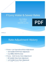 FY2015 Water & Sewer Rates 