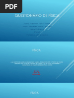 Questionário de Física