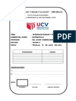 Informe de Mate II Integrales Dobles y Triples