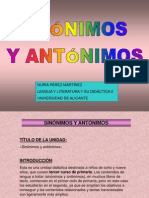 Sinnimos y Antnimo