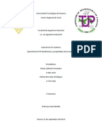 Experimento clasificación materia UTP Coclé