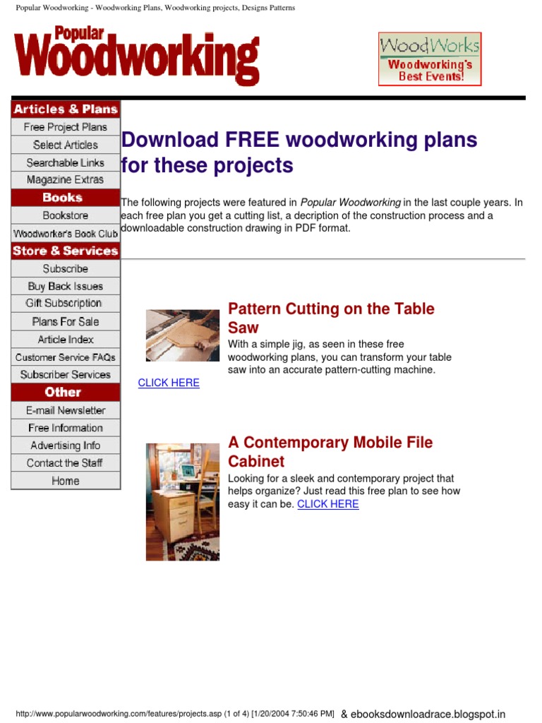 DIY - Popular Woodworking Plans | PDF | Cabinetry | Woodworking