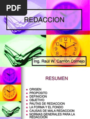 La Redaccion Fimm 2 Lectura Proceso Escritura