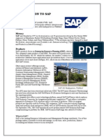 Introduction to SAP