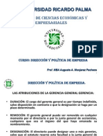 Urp Direccion y Pol de Emp Agosto 2014 2 Semana