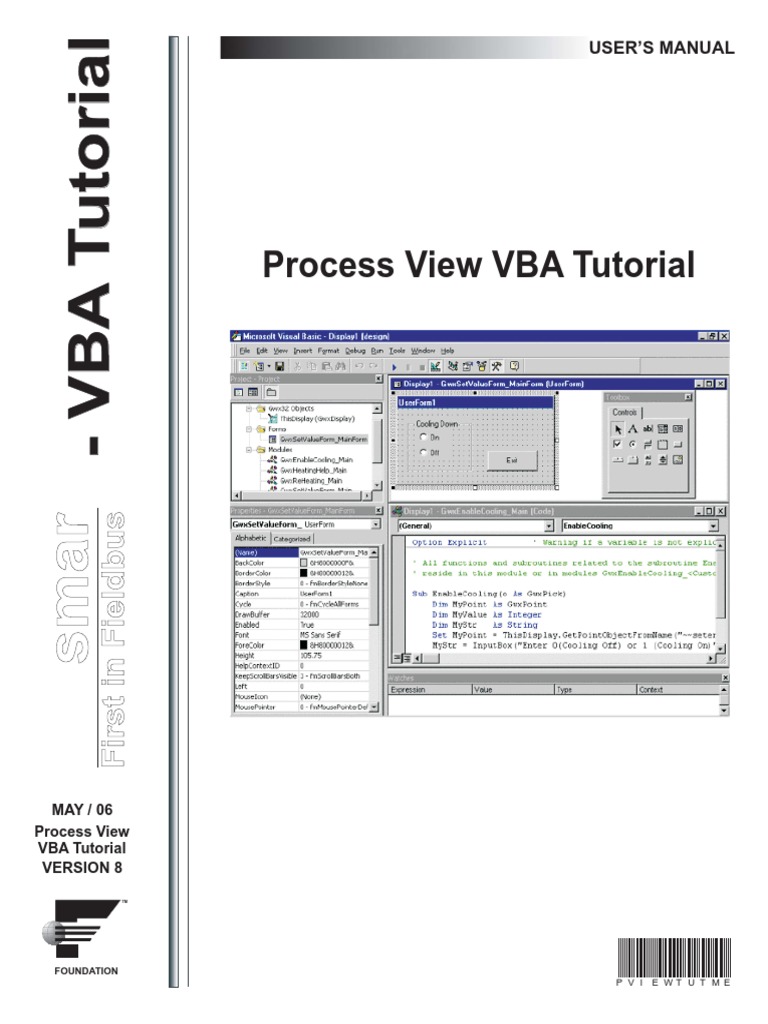 Process View VBA Tutorial: User'S Manual | PDF