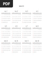 Yearly Calendar 2007 Overview | PDF