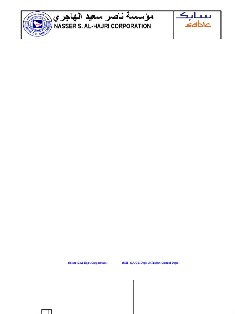 QA/QC Plan for NSH Projects | PDF | Engineering | Nature