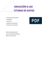 Unidad 1 Introduccion A La Estructura de Datos