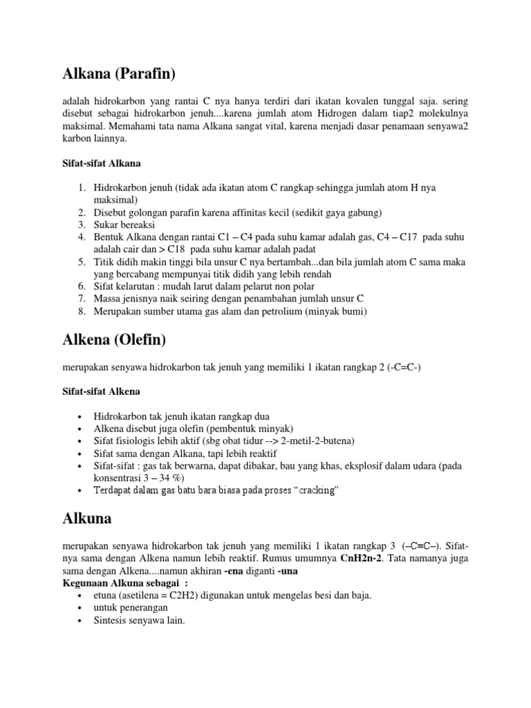 Alkana | PDF