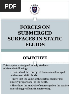 3 Forces In Submerged Surface Pdf Pressure Area
