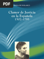 CLAMOR DE JUSTICIA EN LA HISPANIOLA 1502-1795 - Flerida de Nolasco