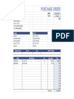 Purchase Order example